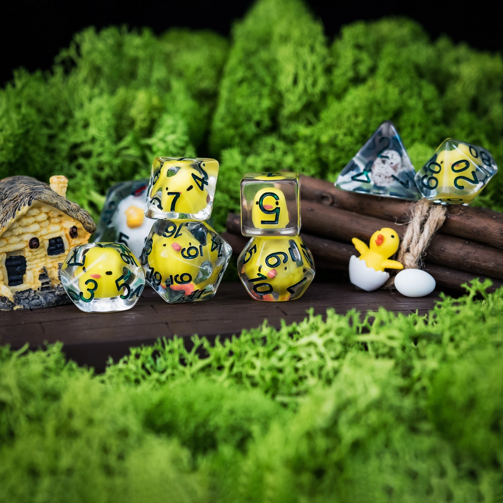 Swarm of Chicken dice set - The Wizard's Vault