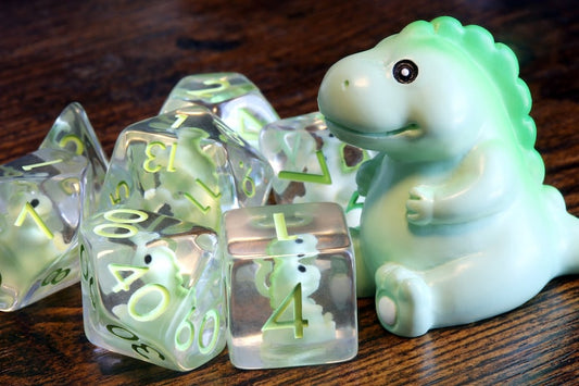 Baby T-Rex dice set, Dinosaur dice - The Wizard's Vault