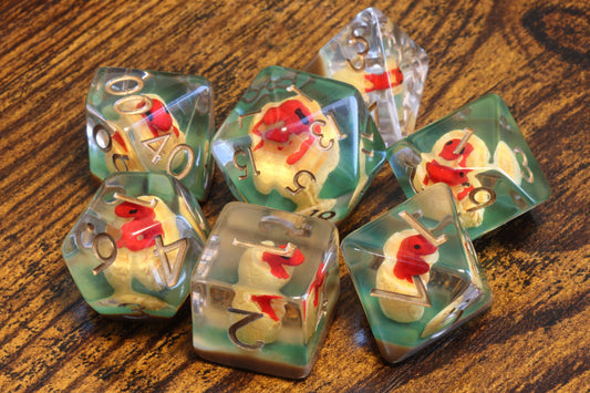 Red Dragon Hatchling dice set - The Wizard's Vault