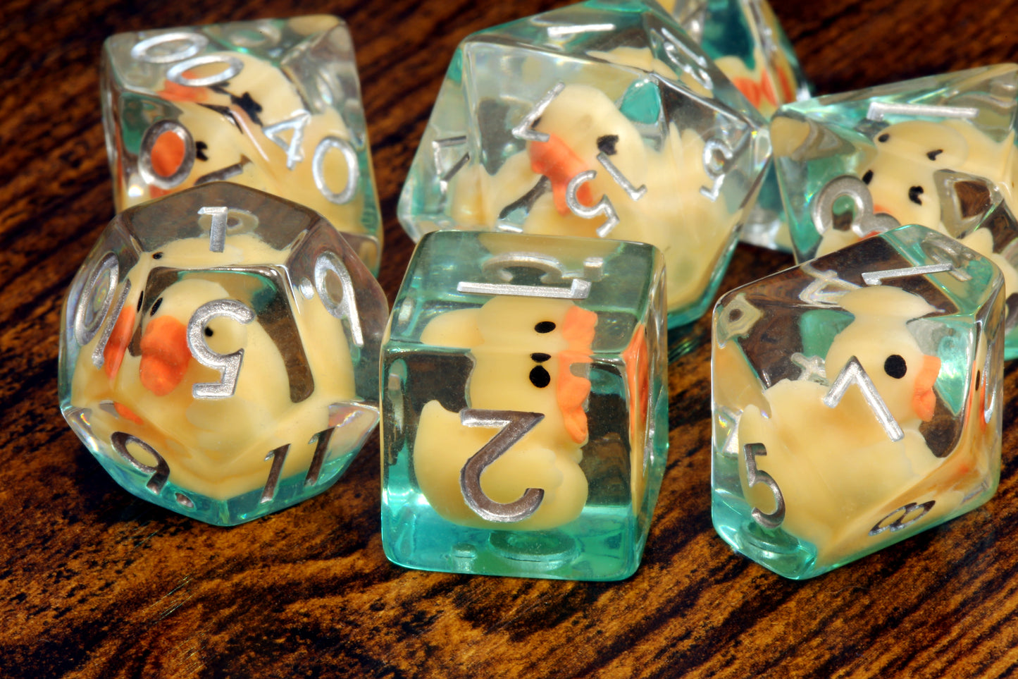 Yellow duck dice Set - The Wizard's Vault