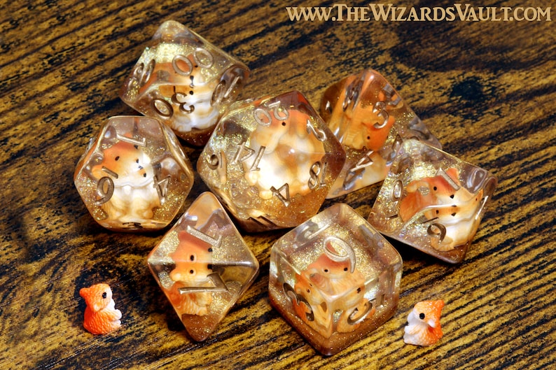 Hamster dice set - The Wizard's Vault