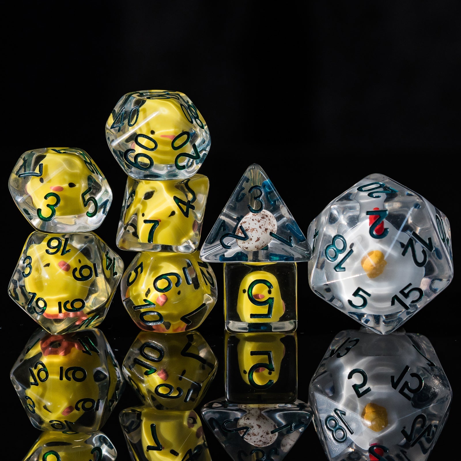 Swarm of Chicken dice set - The Wizard's Vault