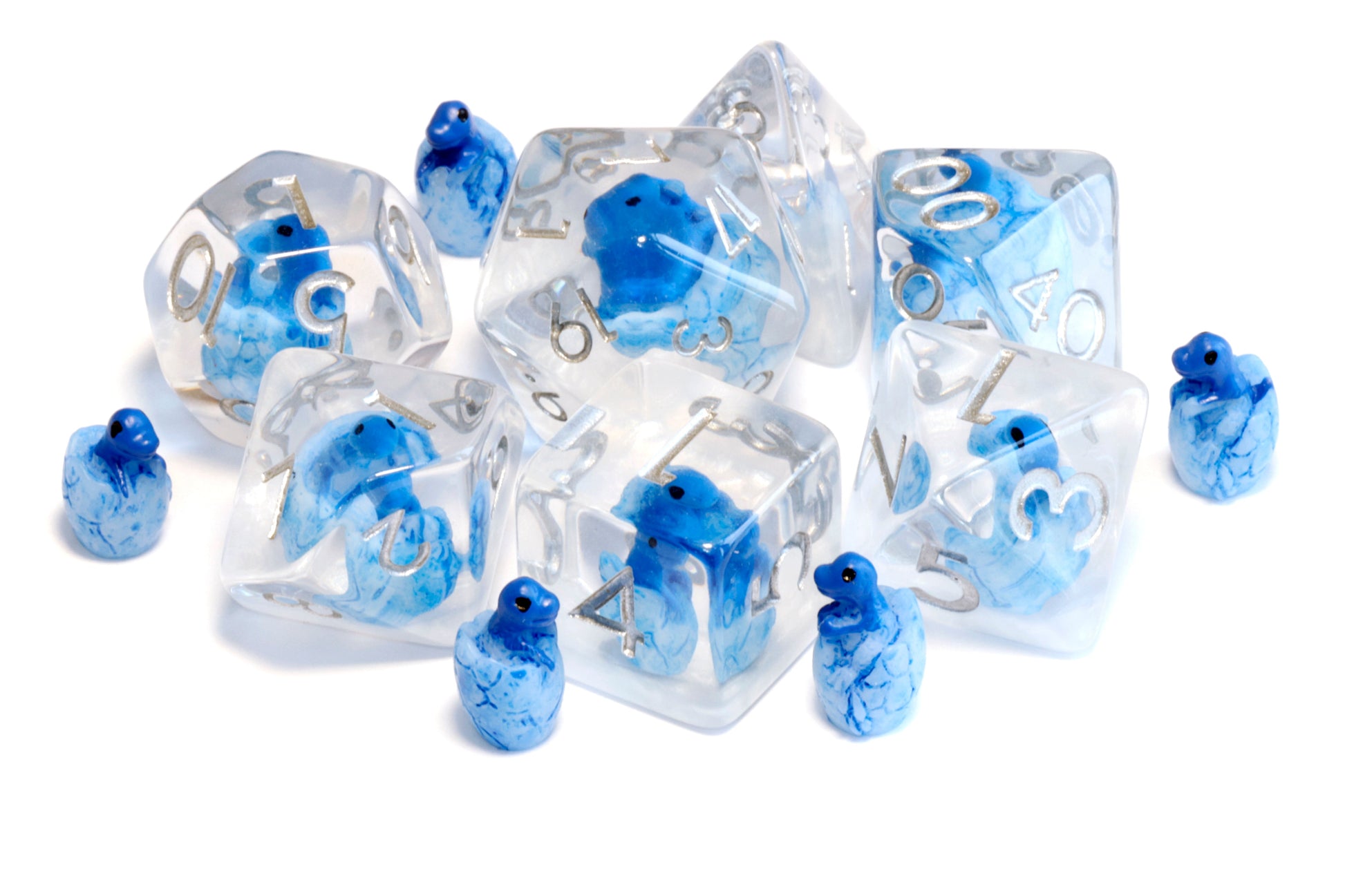 Frost Dragon Hatchling dice set - The Wizard's Vault