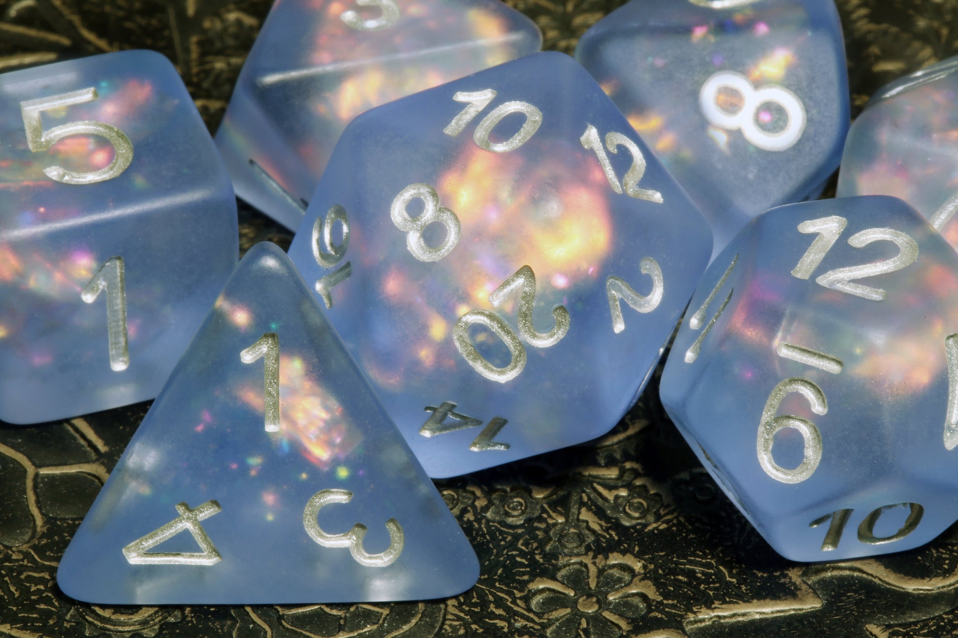Frost Faerie dice set - The Wizard's Vault
