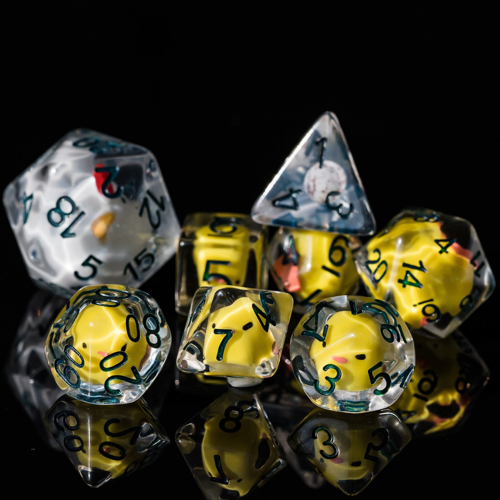 Swarm of Chicken dice set - The Wizard's Vault
