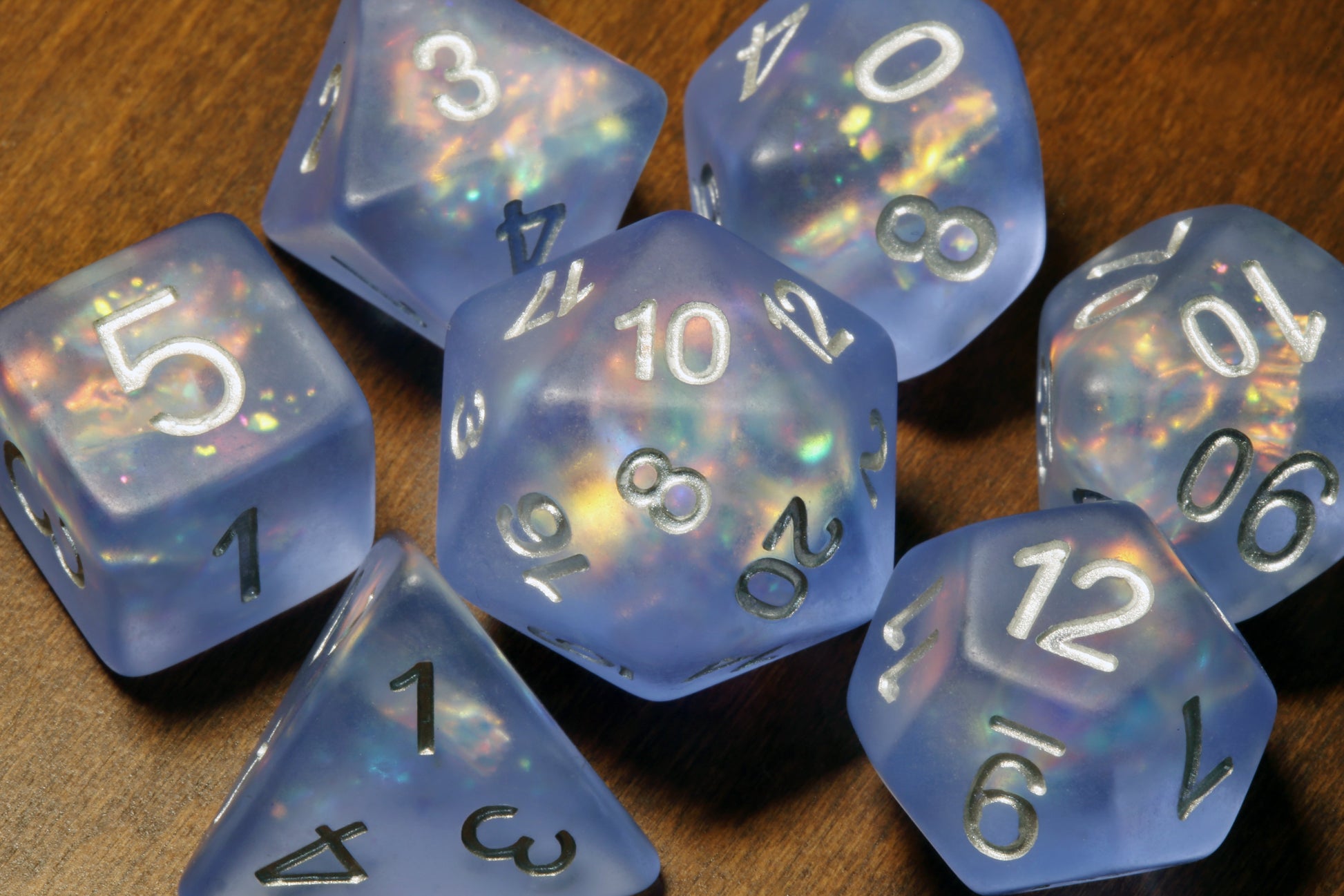 Frost Faerie dice set - The Wizard's Vault