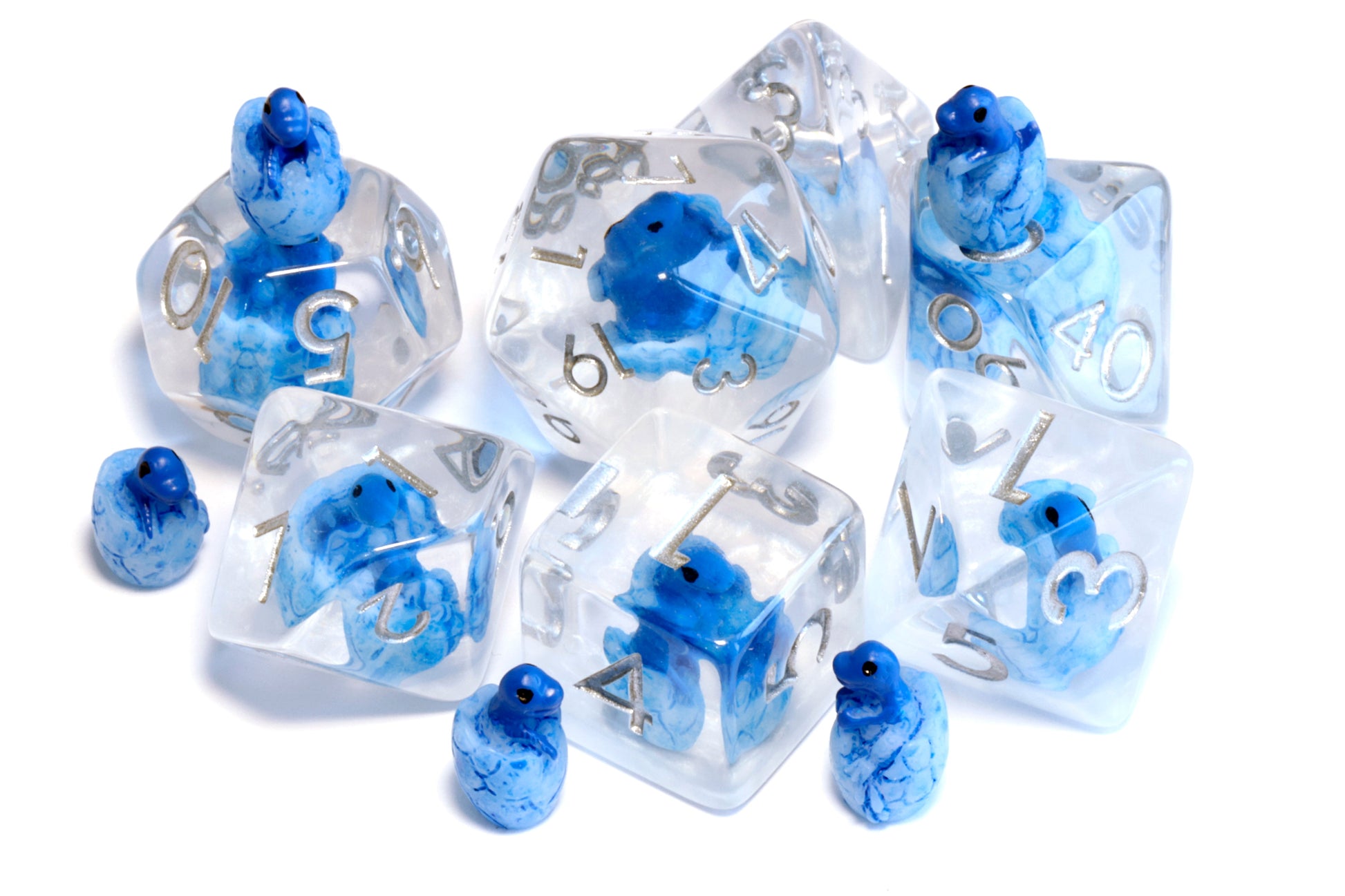 Frost Dragon Hatchling dice set - The Wizard's Vault