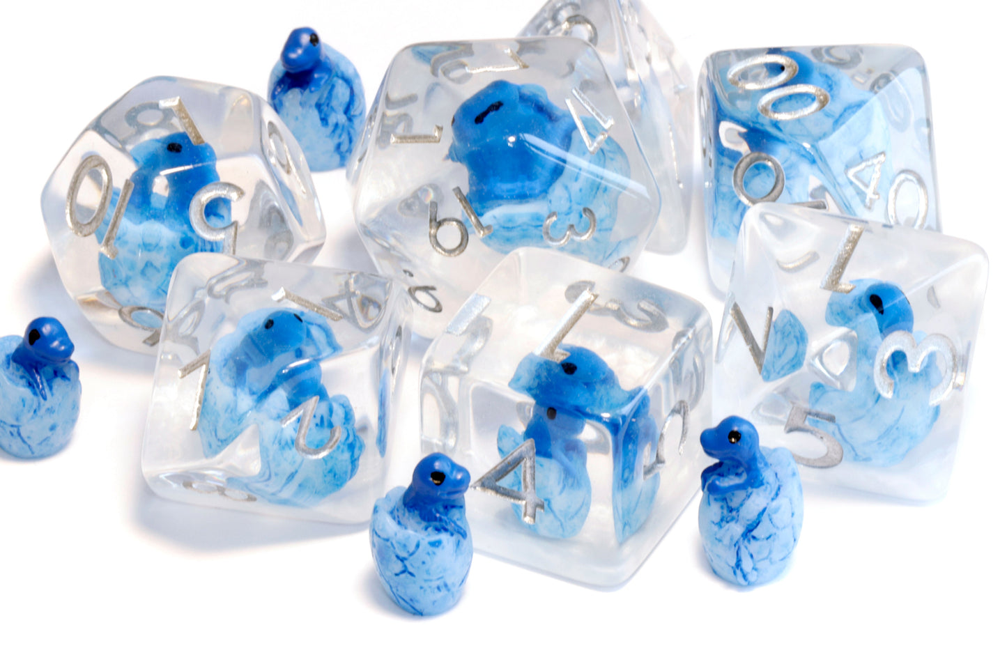 Frost Dragon Hatchling dice set - The Wizard's Vault