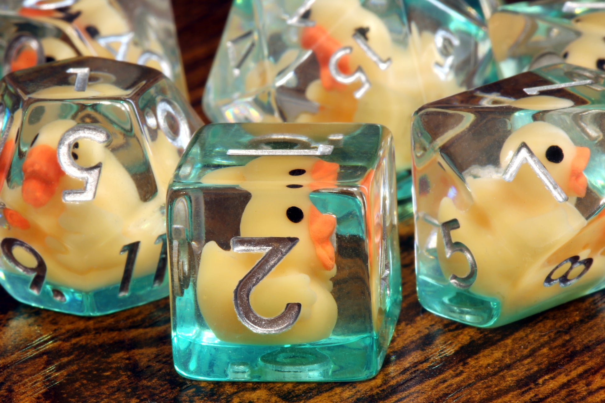 Yellow duck dice Set - The Wizard's Vault