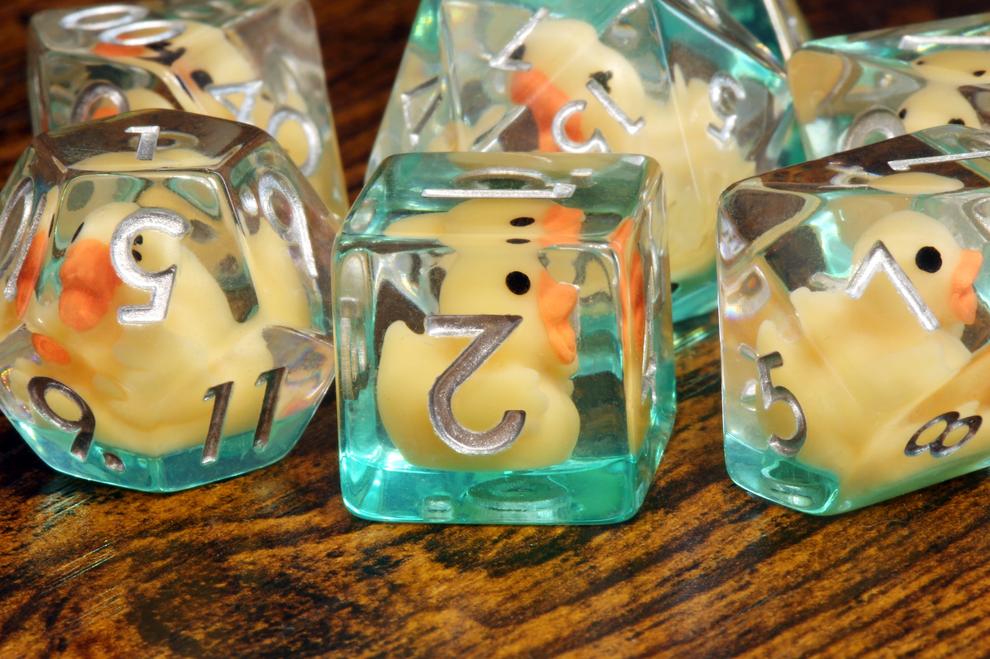Yellow duck dice Set - The Wizard's Vault