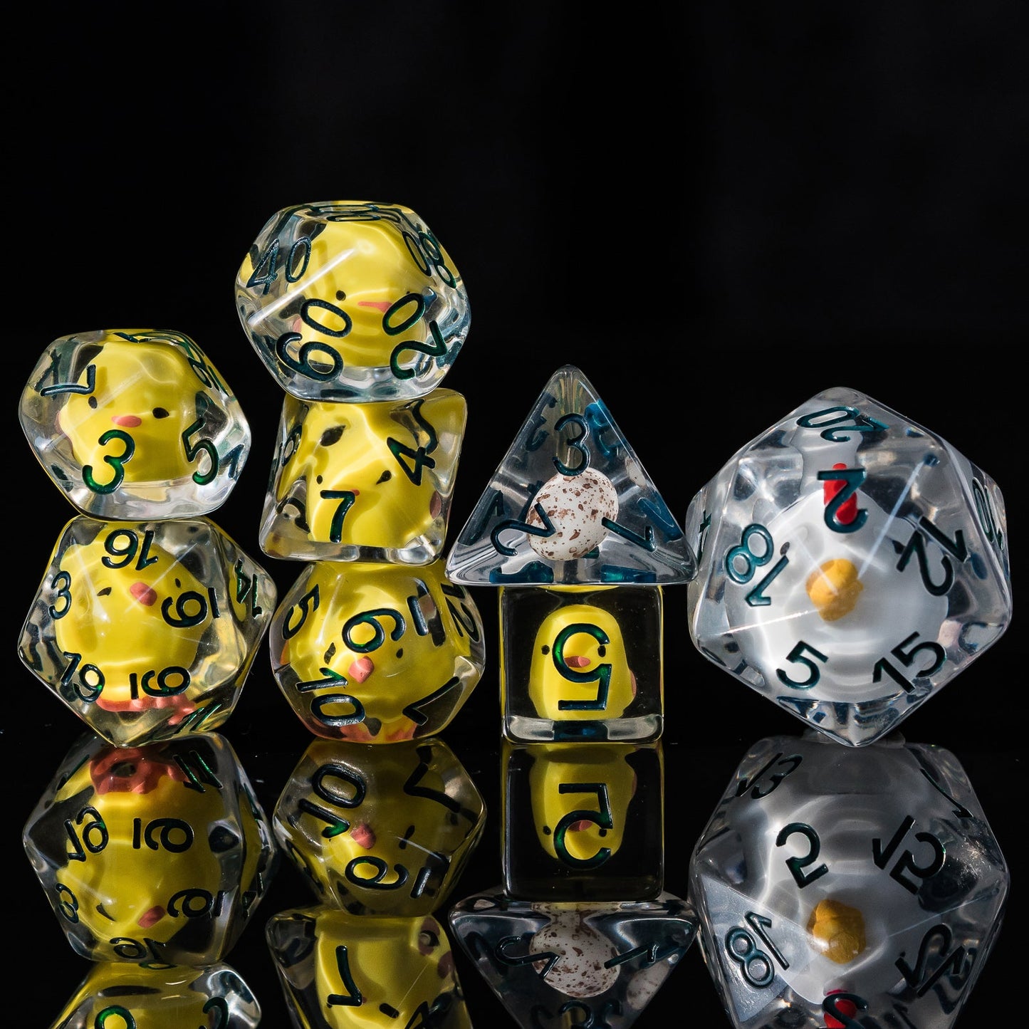 Swarm of Chicken dice set - The Wizard's Vault