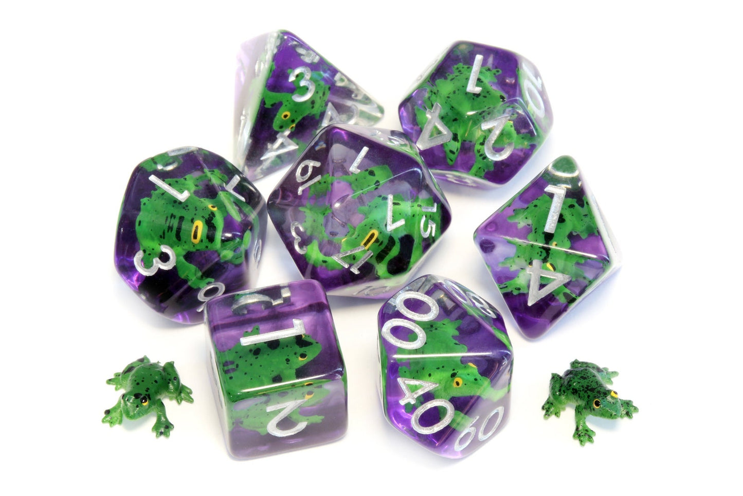 Green Frog dice set - The Wizard's Vault