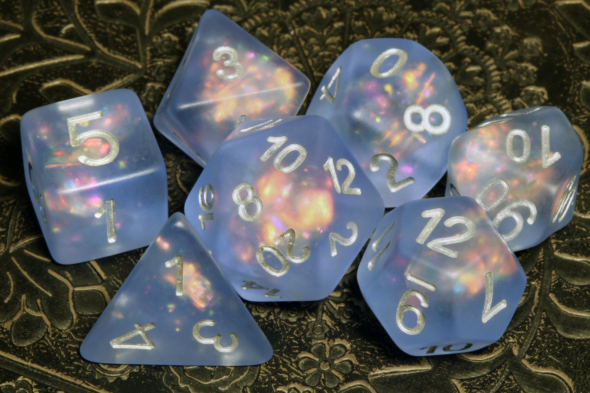 Frost Faerie dice set - The Wizard's Vault