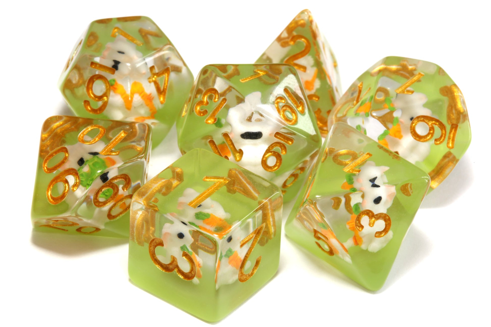 Lucky Rabbit dice set - The Wizard's Vault