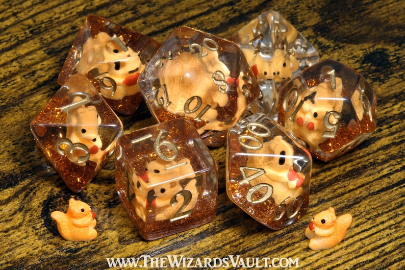 Squirrel dice set - The Wizard's Vault