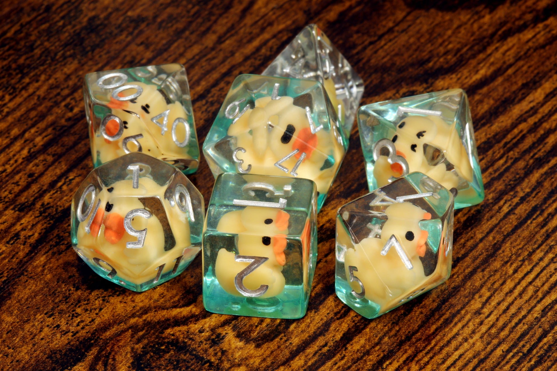 Yellow duck dice Set - The Wizard's Vault