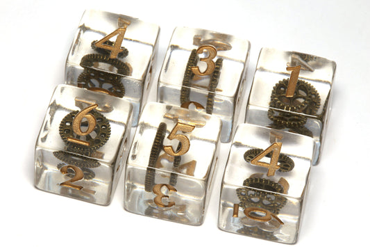 Gnome Tinkerer D6 Dice - The Wizard's Vault