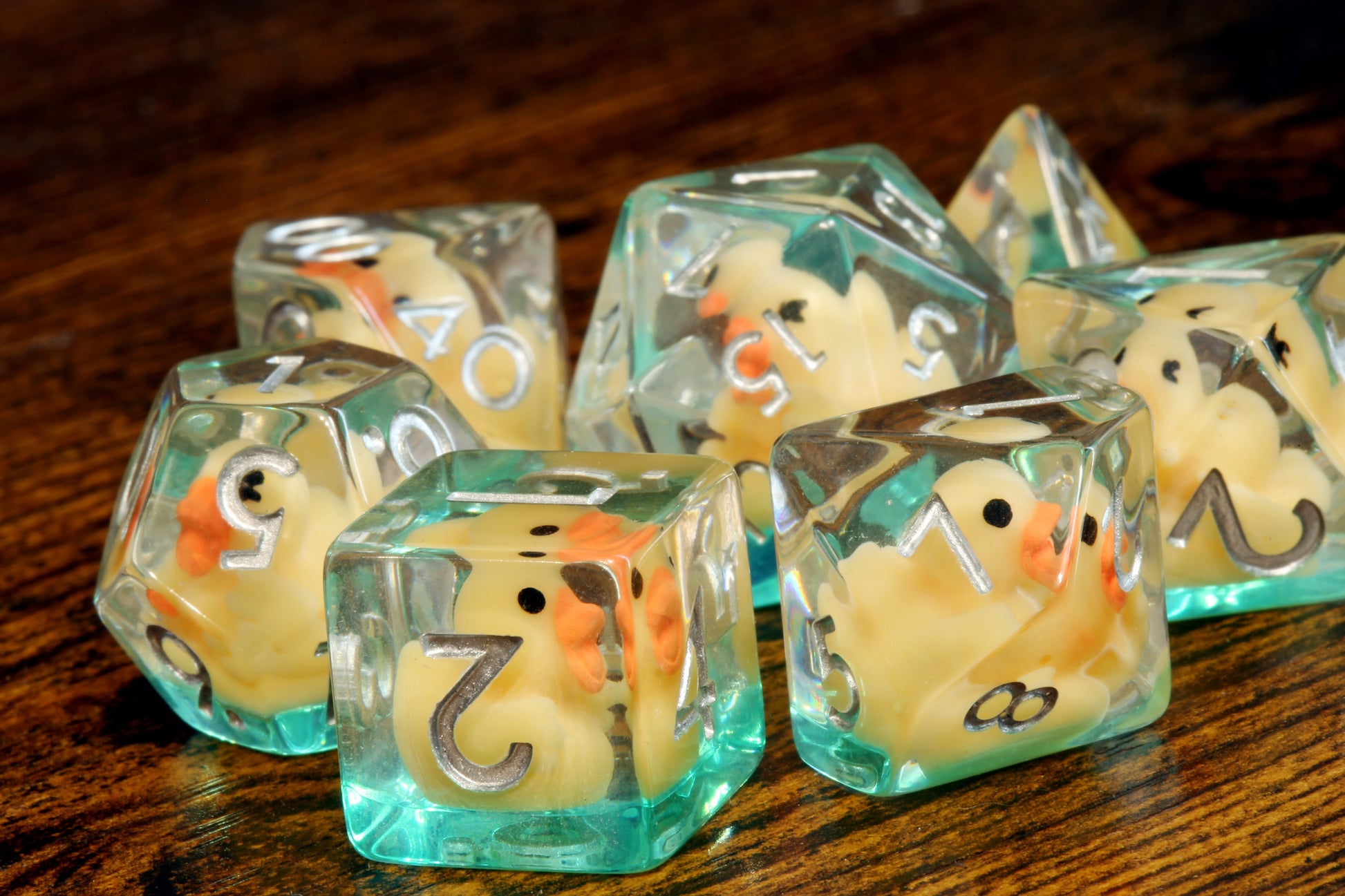Yellow duck dice Set - The Wizard's Vault